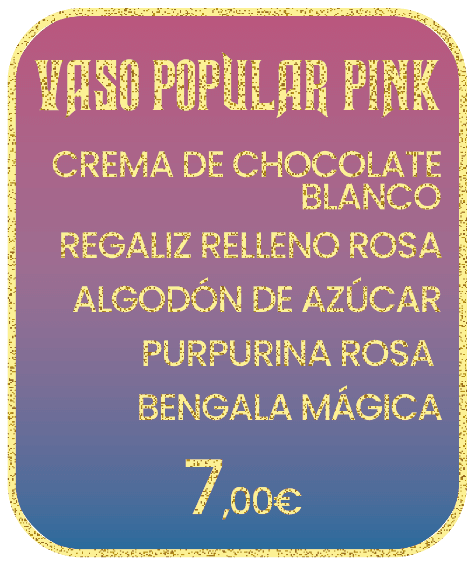 Vaso popular pink